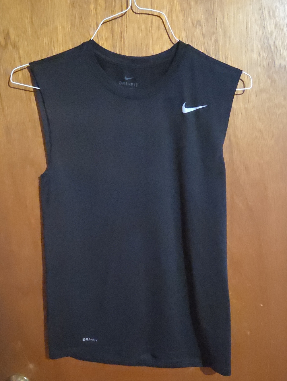 Nike Black Sleeveless Dri-FIT Muscle Shirt